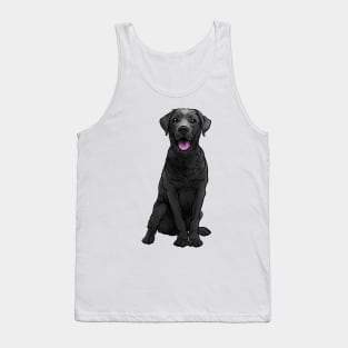 Black Labrador Retriever Dog Black Lab Tank Top